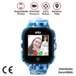Wiky Watch 4S Mavi Kamuflaj Akıllı Çocuk Saati 1 WikyWatch4S 1 mavi kamuflaj ce