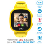 Wiky E-SIM'li Sarı 5E Akıllı Çocuk Saati 1 wiky 5e sari ilkvetek